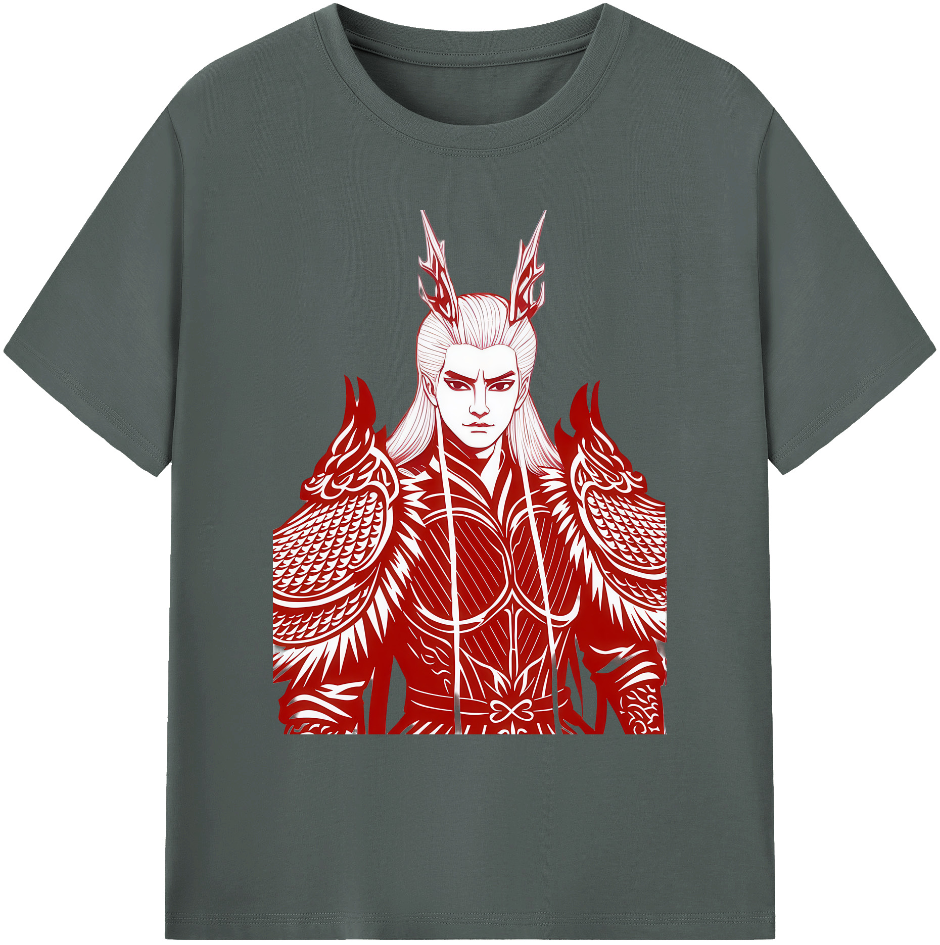 （画像用） Ne Zha 2 ナタ 魔童の大暴れ 綿100％ メンズ半袖Tシャツ｜肌触りやわらか＆通気性